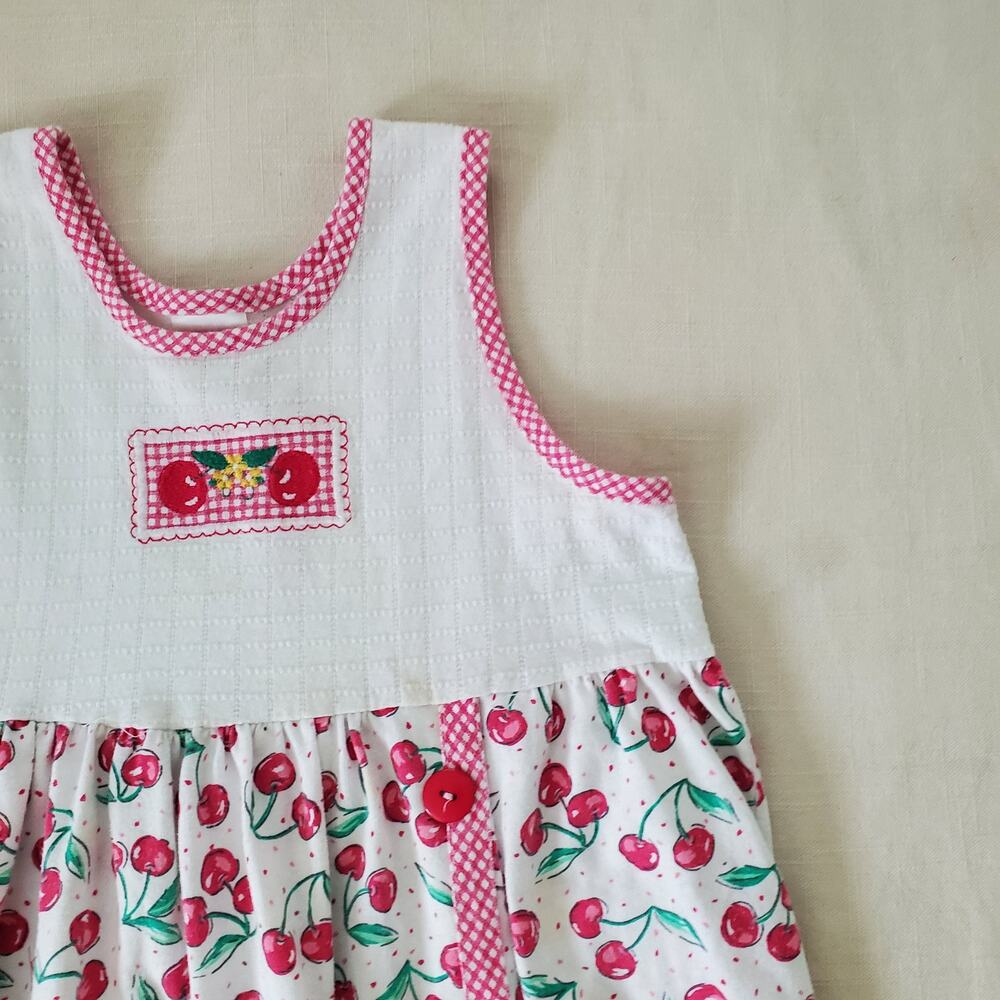 Vintage Cherries Sleeveless Dress kids 6